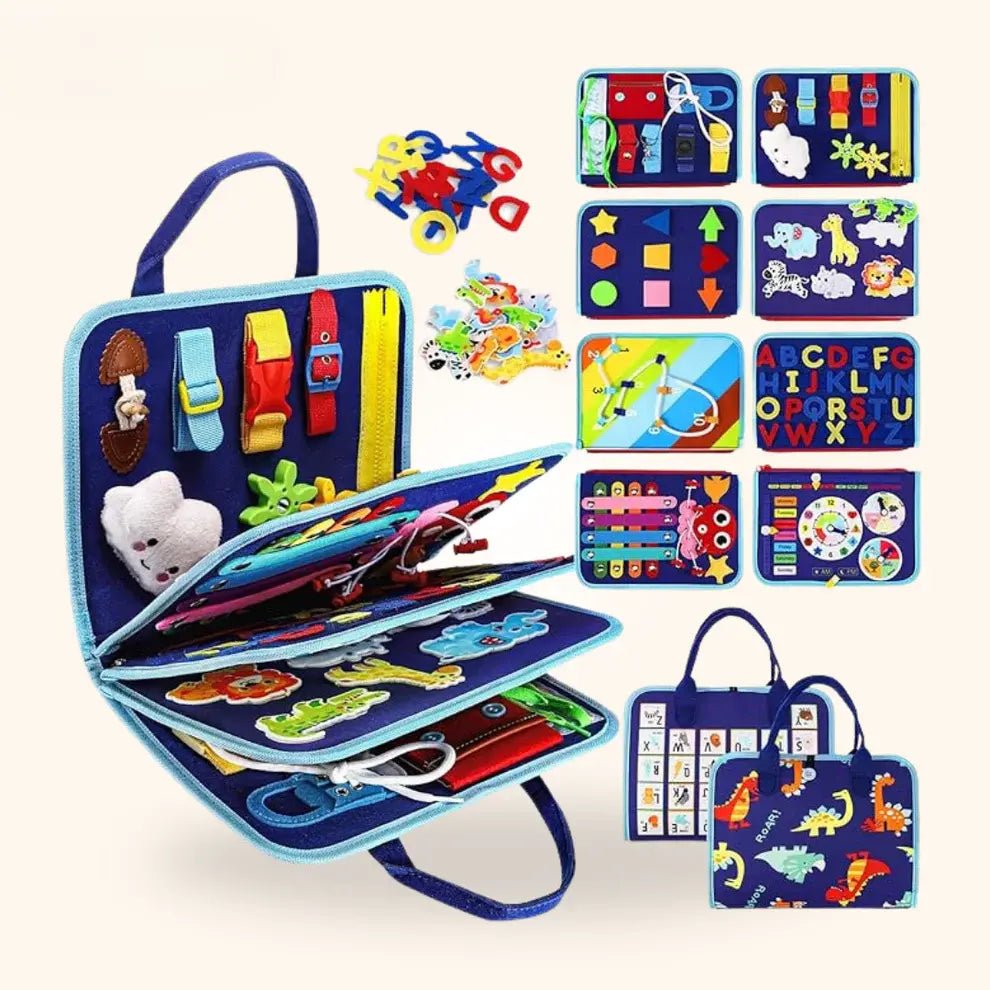 SensoryPlayBook™ - Tabuleiro Montessori Inteligente - Brincar&Crescer
